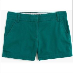 J. Crew Chino Shorts 3 inch Teal Size 2